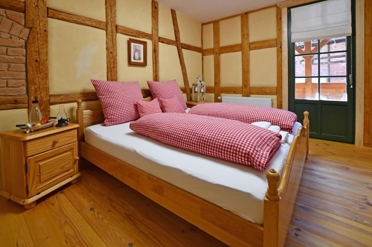 Naturhof-Papiermuehle 2 Bett-Zimmer Rosenrot Bollberg Εξωτερικό φωτογραφία