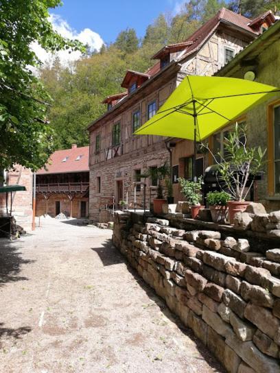 Naturhof-Papiermuehle 2 Bett-Zimmer Rosenrot Bollberg Εξωτερικό φωτογραφία