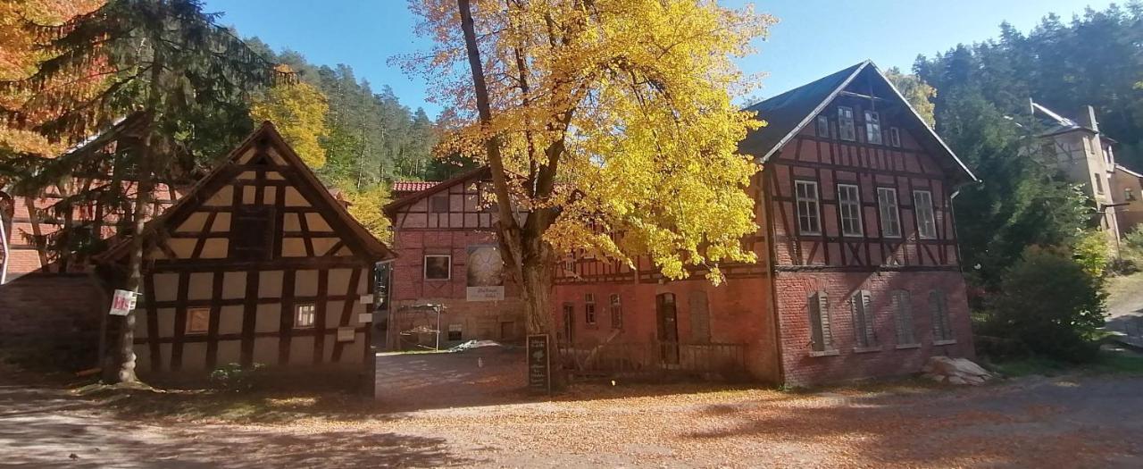 Naturhof-Papiermuehle 2 Bett-Zimmer Rosenrot Bollberg Εξωτερικό φωτογραφία